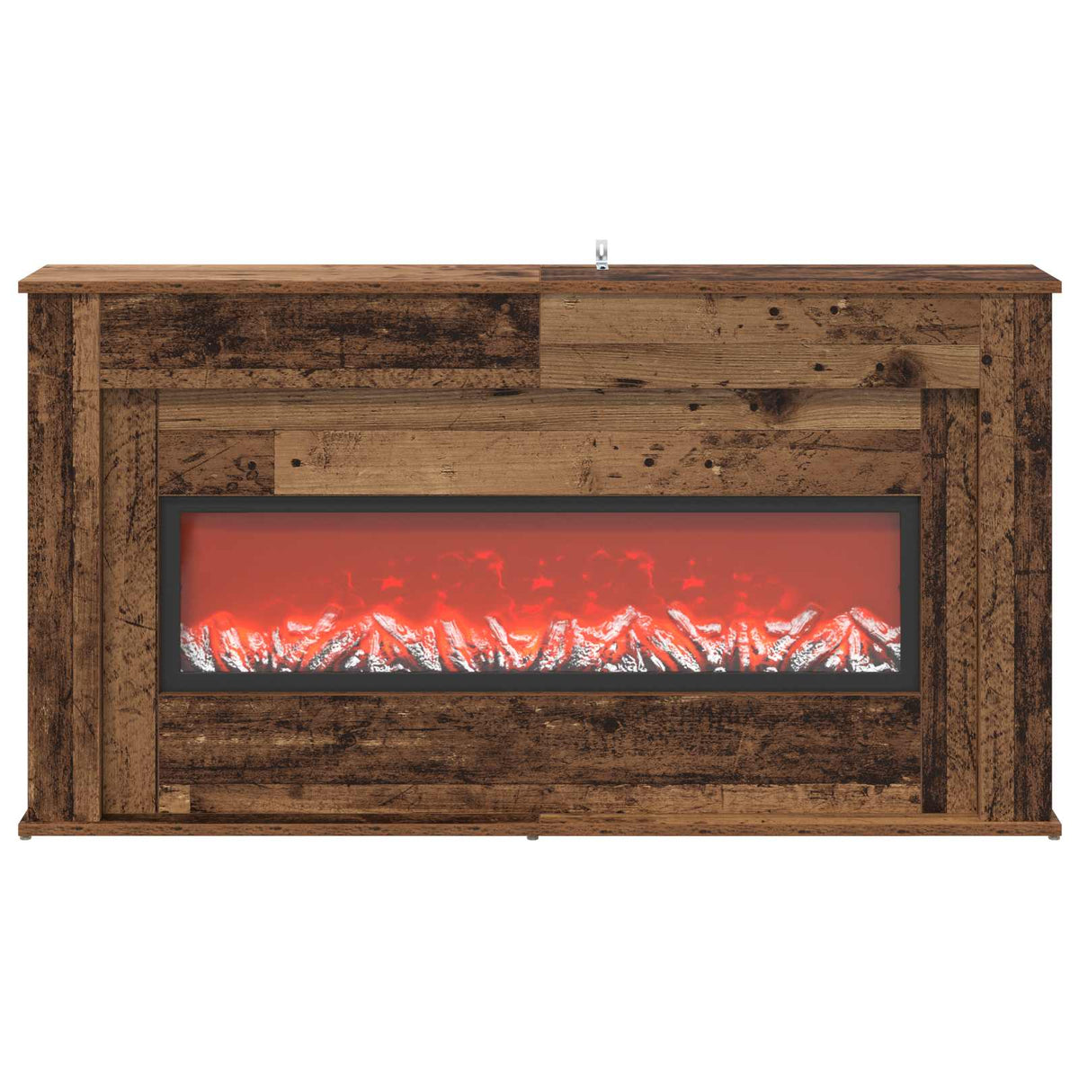 Fireplace with LED Strip Old Wood 130 x 20 x 69.5 cm