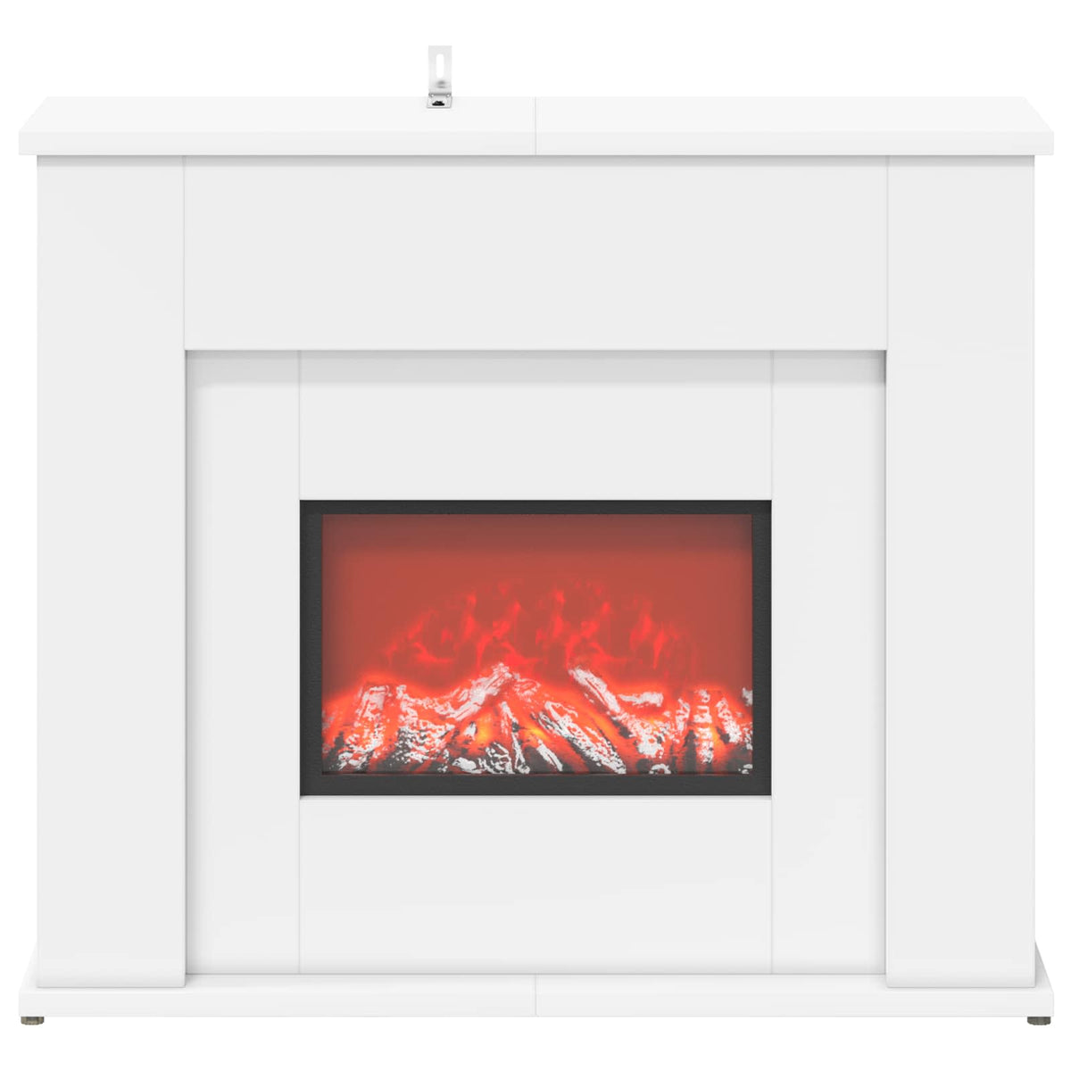 Fireplace with LED Strip White 63 x 20 x 54.5 cm