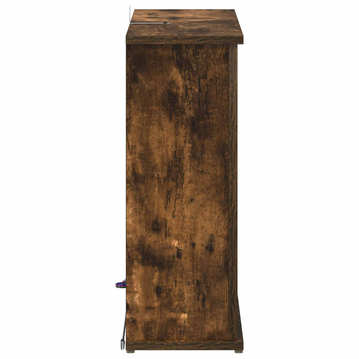 Fireplace with LED Strip Smoked Oak 63 x 20 x 54.5 cm