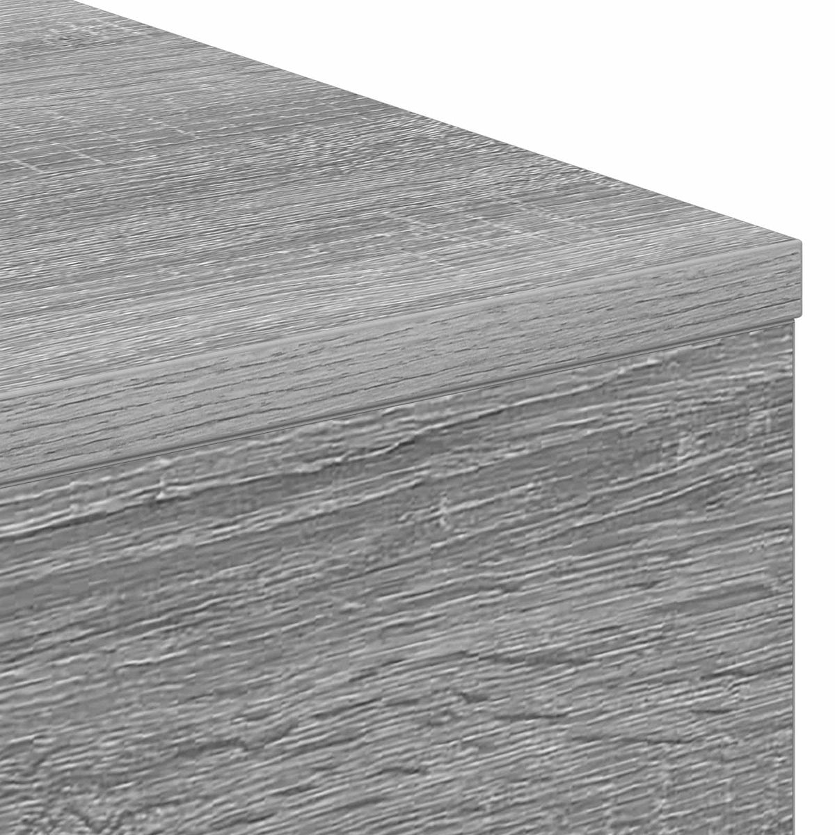Electric Fireplace Grey Sonoma 64 x 30 x 87 cm Engineered wood