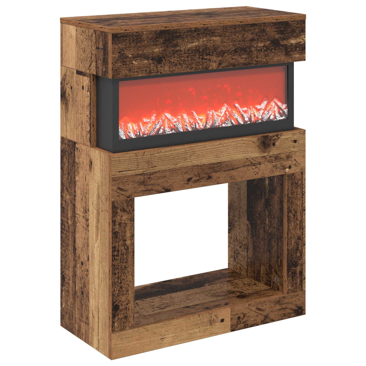 Electric Fireplace Old Wood 64 x 30 x 87 cm Engineered wood