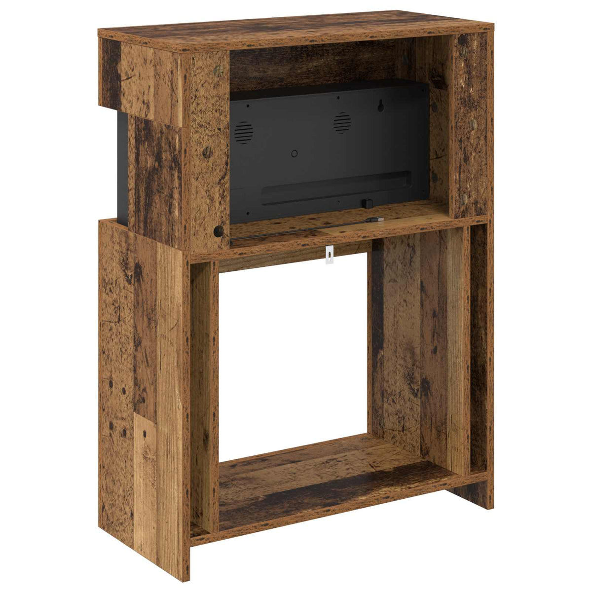 Electric Fireplace Old Wood 64 x 30 x 87 cm Engineered wood