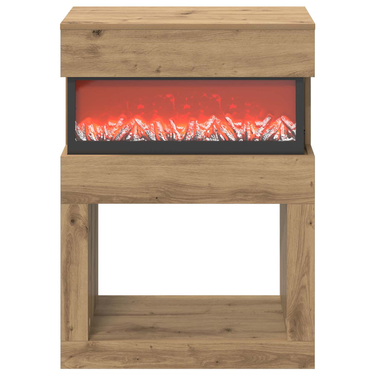 Electric Fireplace Artisan Oak 64 x 30 x 87 cm Engineered wood