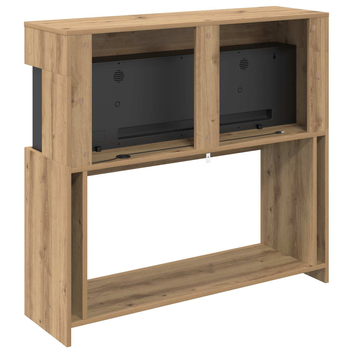 Electric Fireplace Artisan Oak 102 x 30 x 94 cm Engineered wood