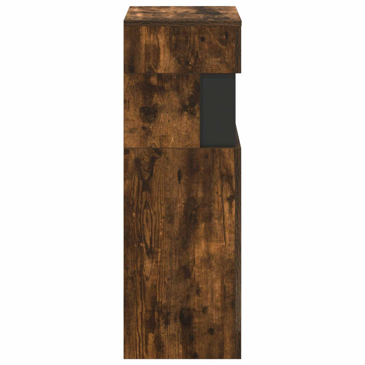 Electric Fireplace Smoked Oak 35 x 30 x 86 cm Engineered wood