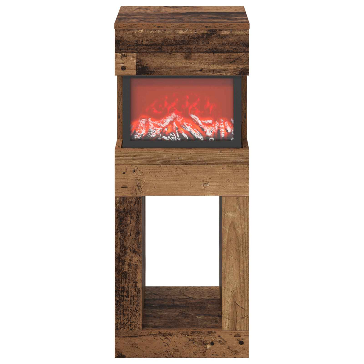 Electric Fireplace Old Wood 35 x 30 x 86 cm Engineered wood