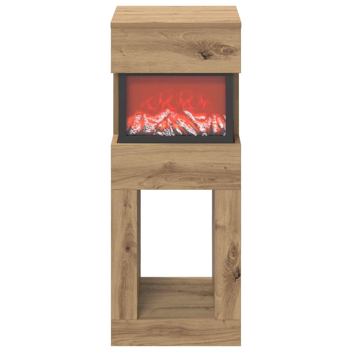 Electric Fireplace Artisan Oak 35 x 30 x 86 cm Engineered wood