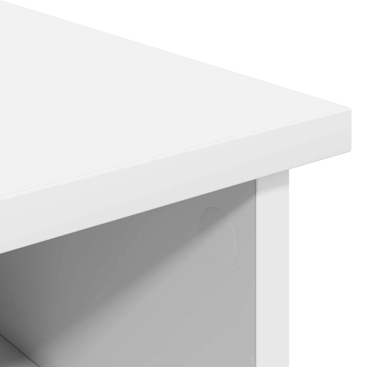 Electric Fireplace White 140 x 30 x 67 cm Engineered wood