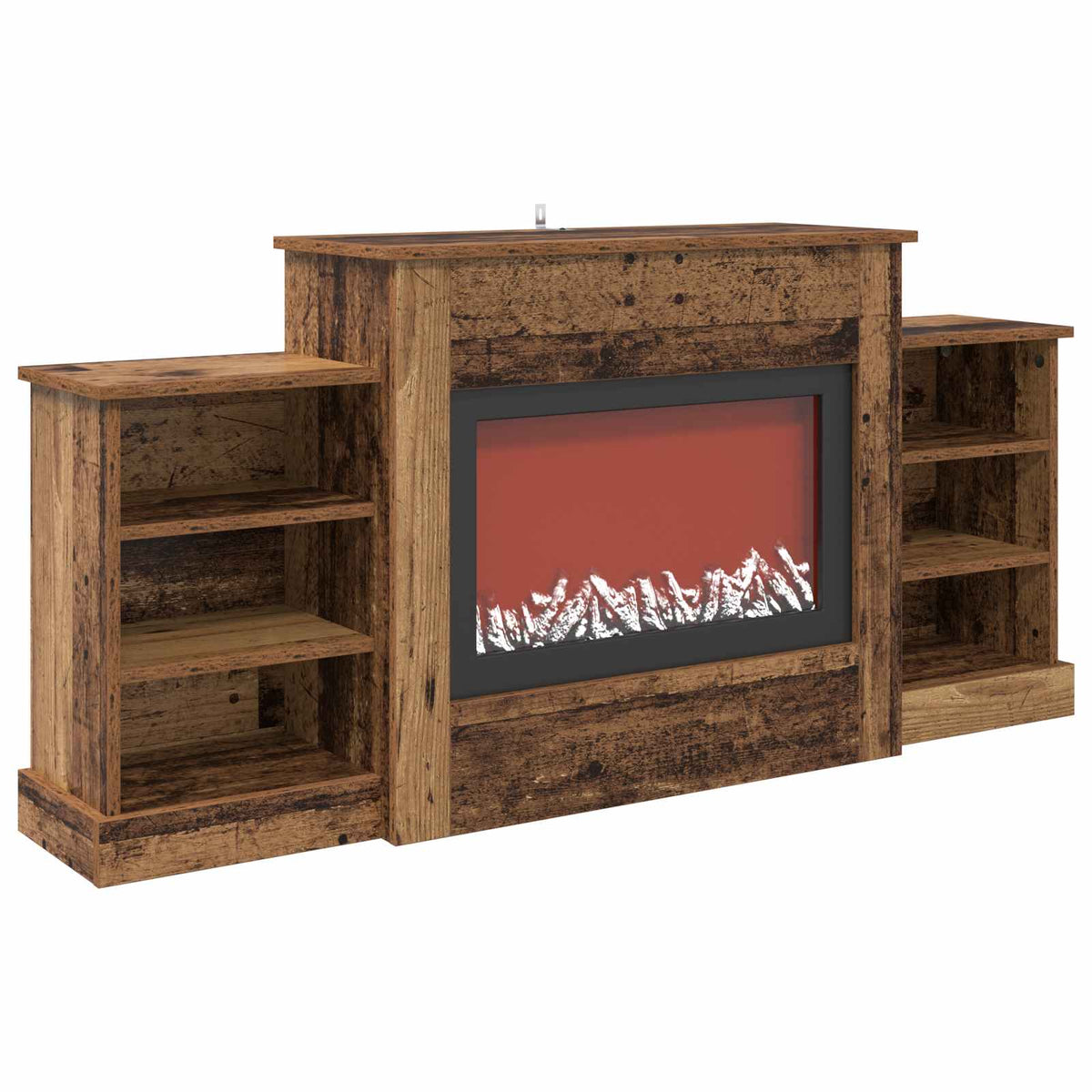 Electric Fireplace Old Wood 140 x 30 x 67 cm Engineered wood