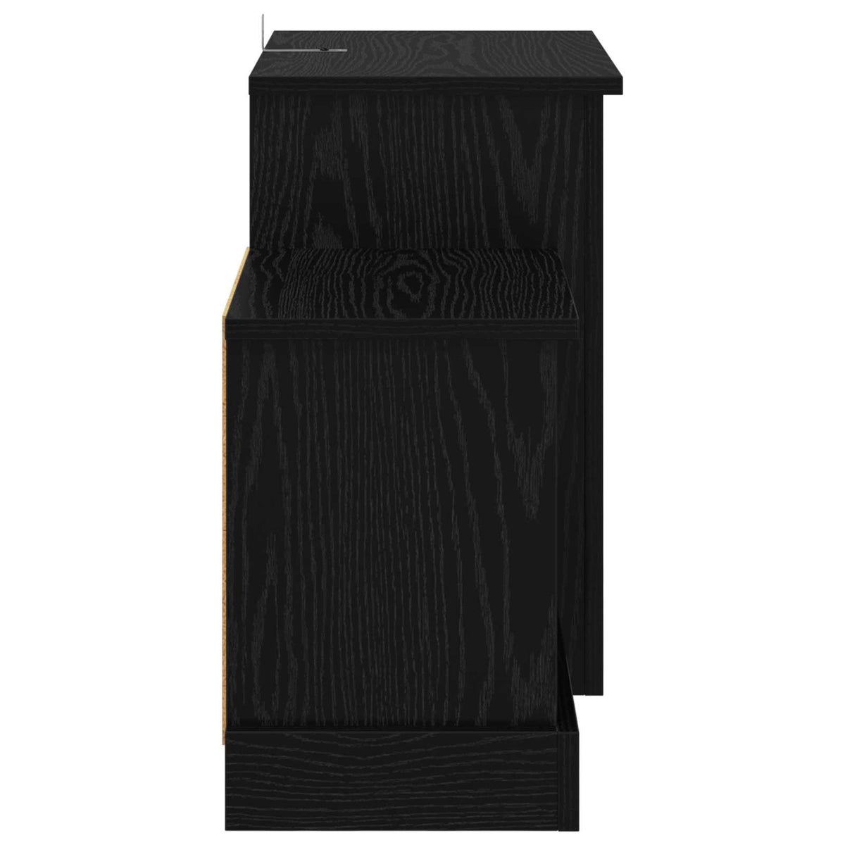 Electric Fireplace Black Oak 110 x 30 x 50 cm Engineered wood