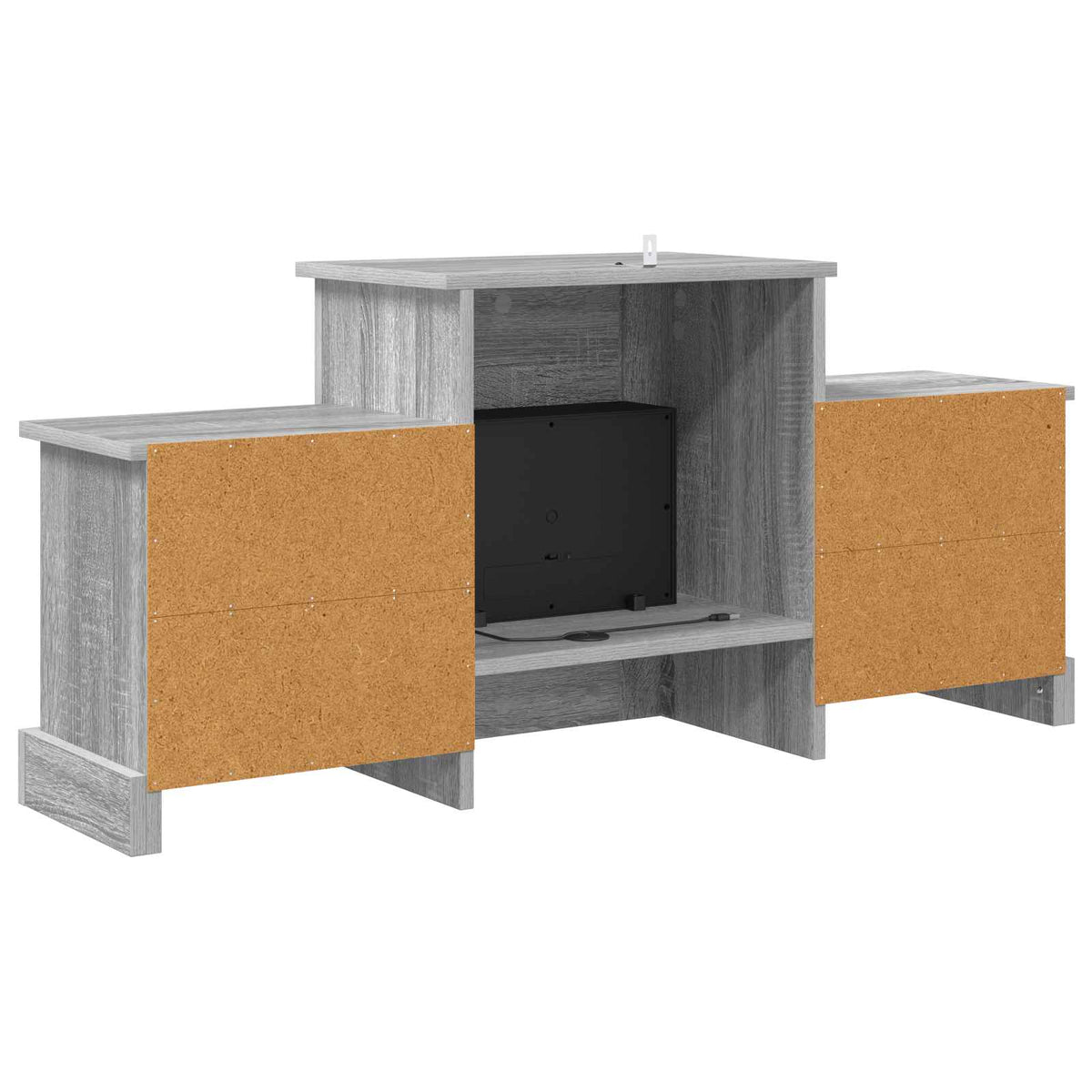 Electric Fireplace Grey Sonoma 110 x 30 x 50 cm Engineered wood