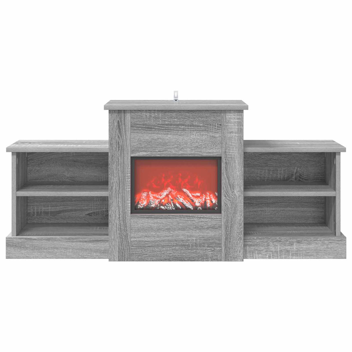 Electric Fireplace Grey Sonoma 110 x 30 x 50 cm Engineered wood