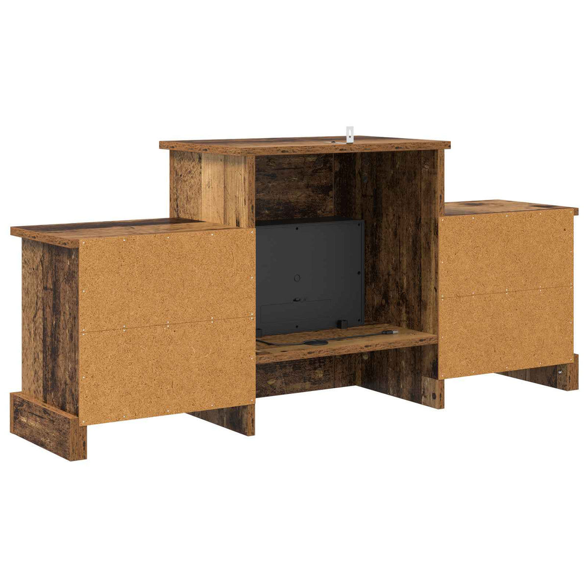 Electric Fireplace Old Wood 110 x 30 x 50 cm Engineered wood