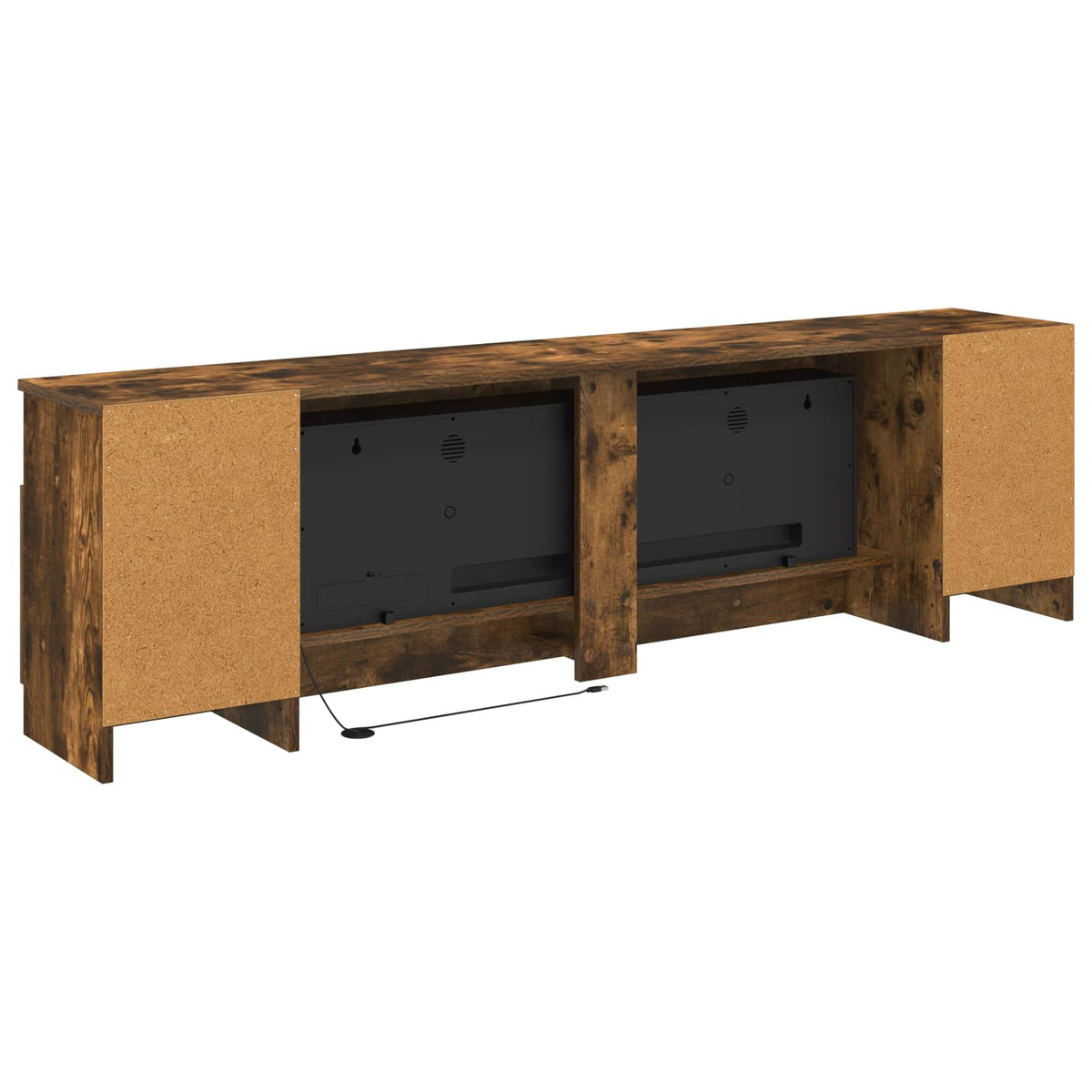 Electric Fireplace Smoked Oak 165 x 28.5 x 47 cm