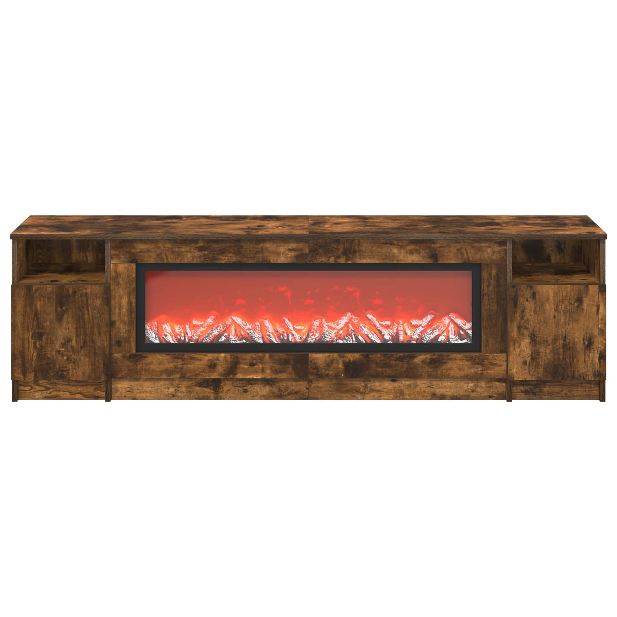 Electric Fireplace Smoked Oak 165 x 28.5 x 47 cm