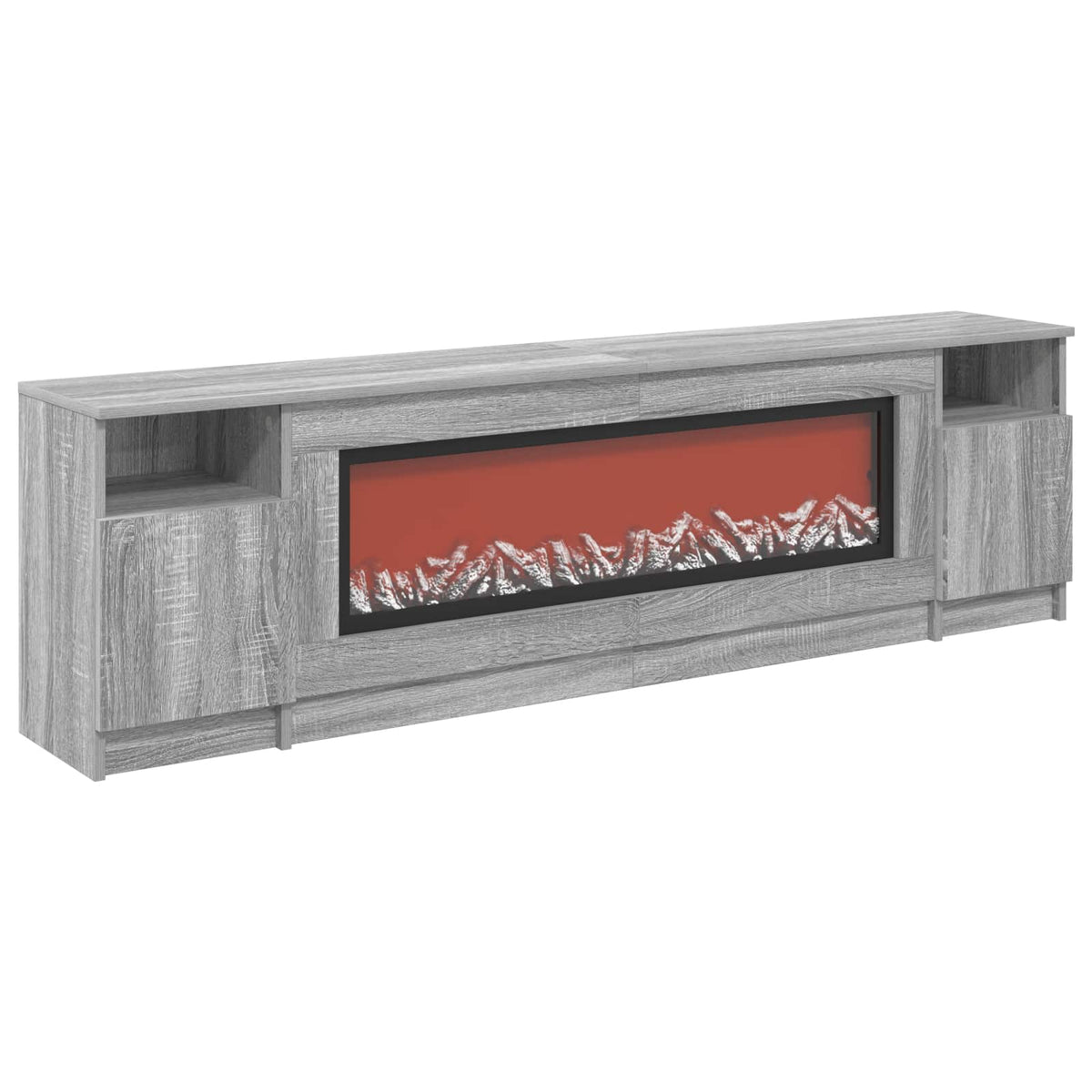 Electric Fireplace Grey Sonoma 165 x 28.5 x 47 cm
