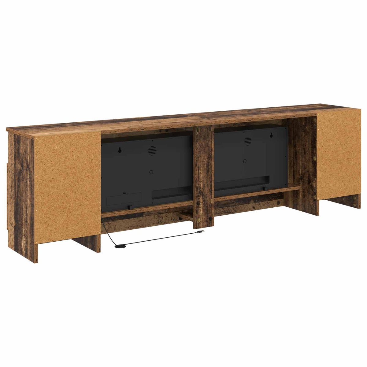 Electric Fireplace Old Wood 165 x 28.5 x 47 cm Engineered wood
