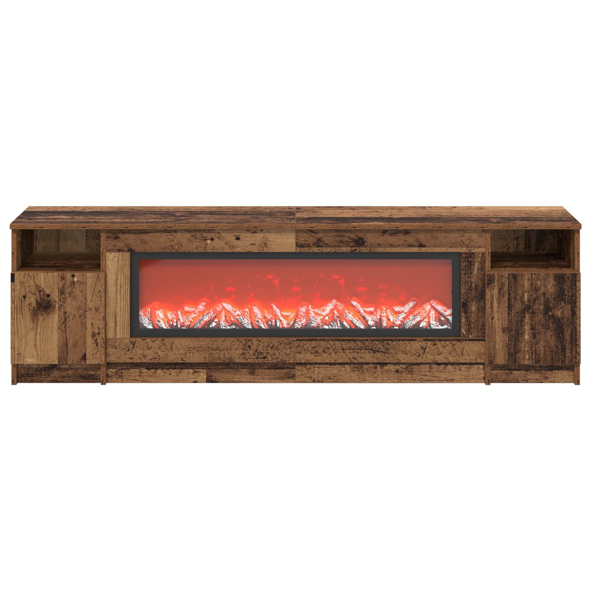 Electric Fireplace Old Wood 165 x 28.5 x 47 cm Engineered wood