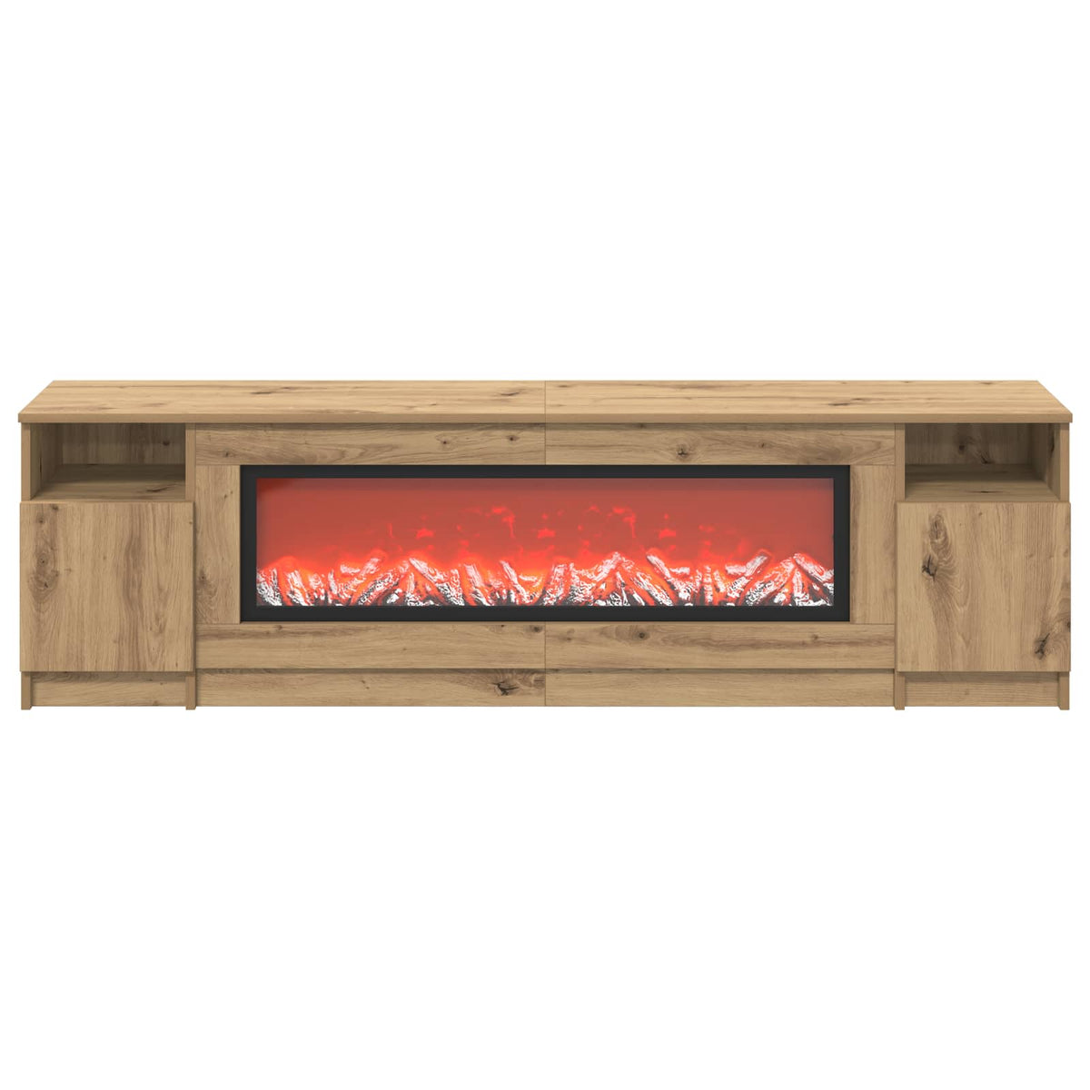 Electric Fireplace Artisan Oak 165 x 28.5 x 47 cm