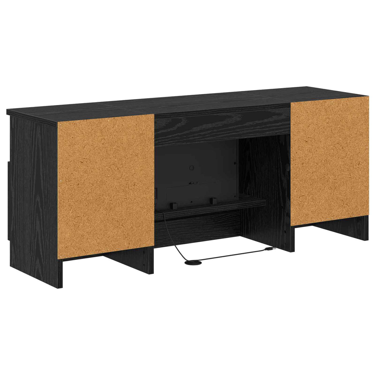 Electric Fireplace Black Oak 98 x 28.5 x 40.5 cm