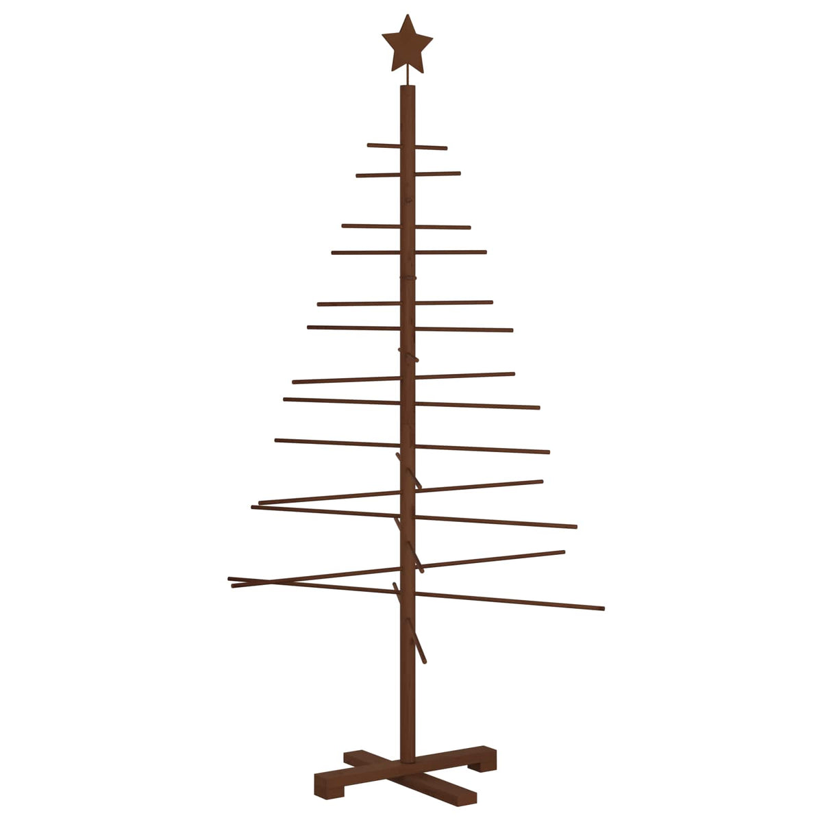 Wooden Christmas Tree 150 cm Bamboo and Solid Pine Wood
