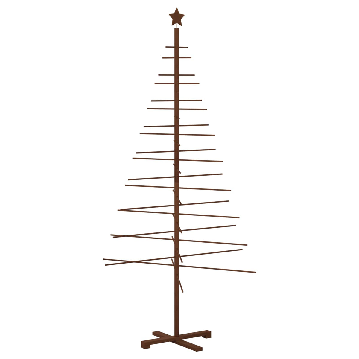 Wooden Christmas Tree 210 cm Bamboo and Solid Pine Wood