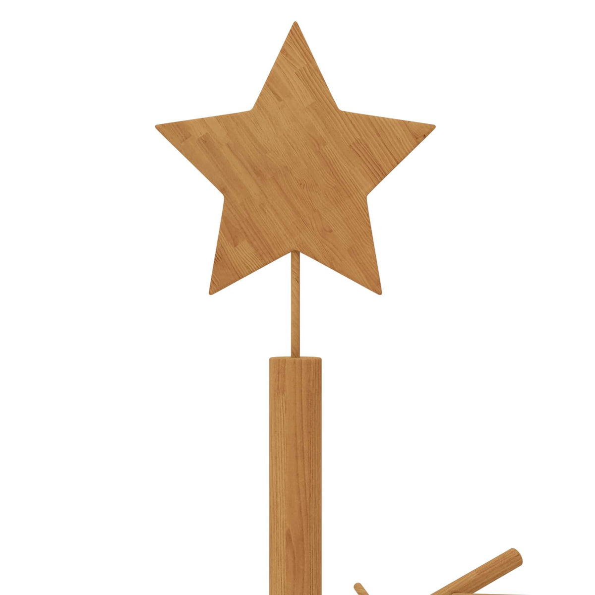 Wooden Christmas Tree 240 cm Bamboo and Solid Pine Wood Brown