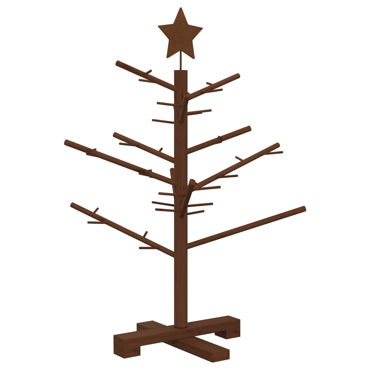 Wooden Christmas Tree 75 cm Bamboo and Solid Pine Wood