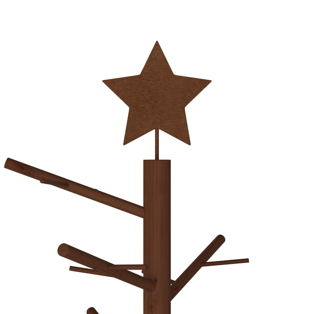 Wooden Christmas Tree 125 cm Bamboo and Solid Pine Wood