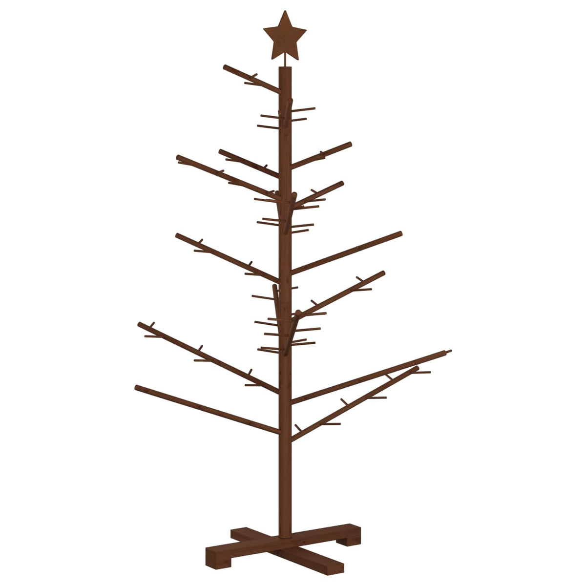 Wooden Christmas Tree 125 cm Bamboo and Solid Pine Wood