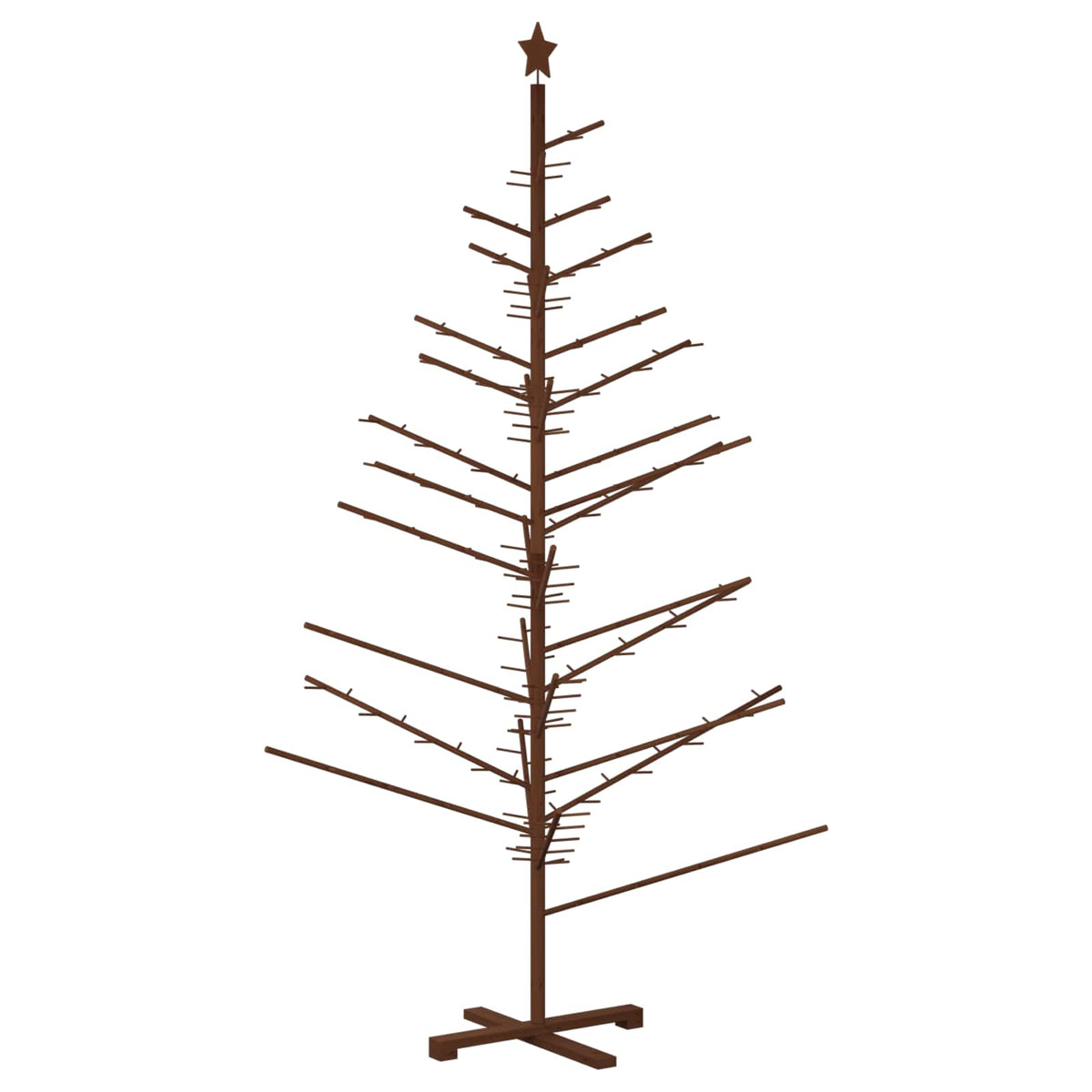 Wooden Christmas Tree 210 cm Bamboo and Solid Pine Wood