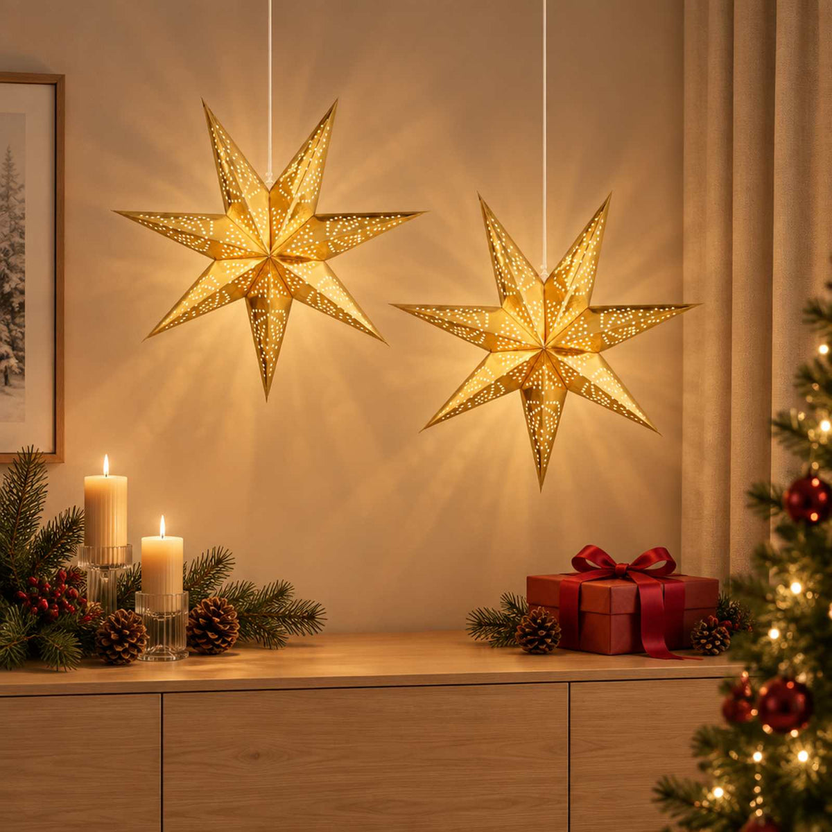 Christmas Lighting RAAHE 2 pcs 10 LEDs Warm White