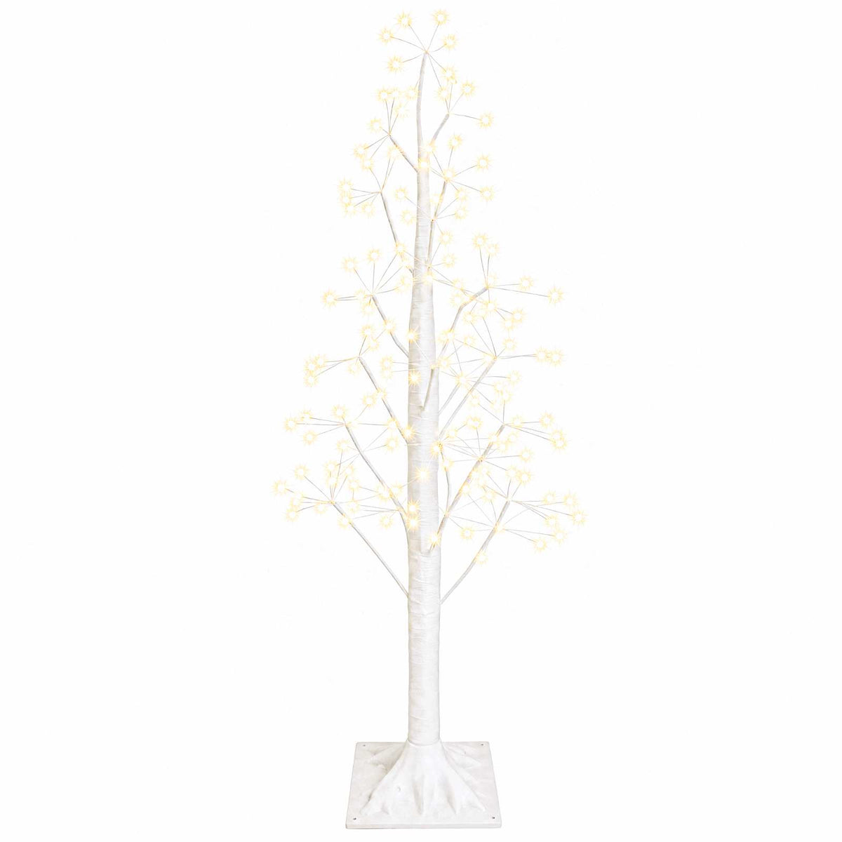Starburst Christmas Tree White 17 x 17 x 120 cm Plastic