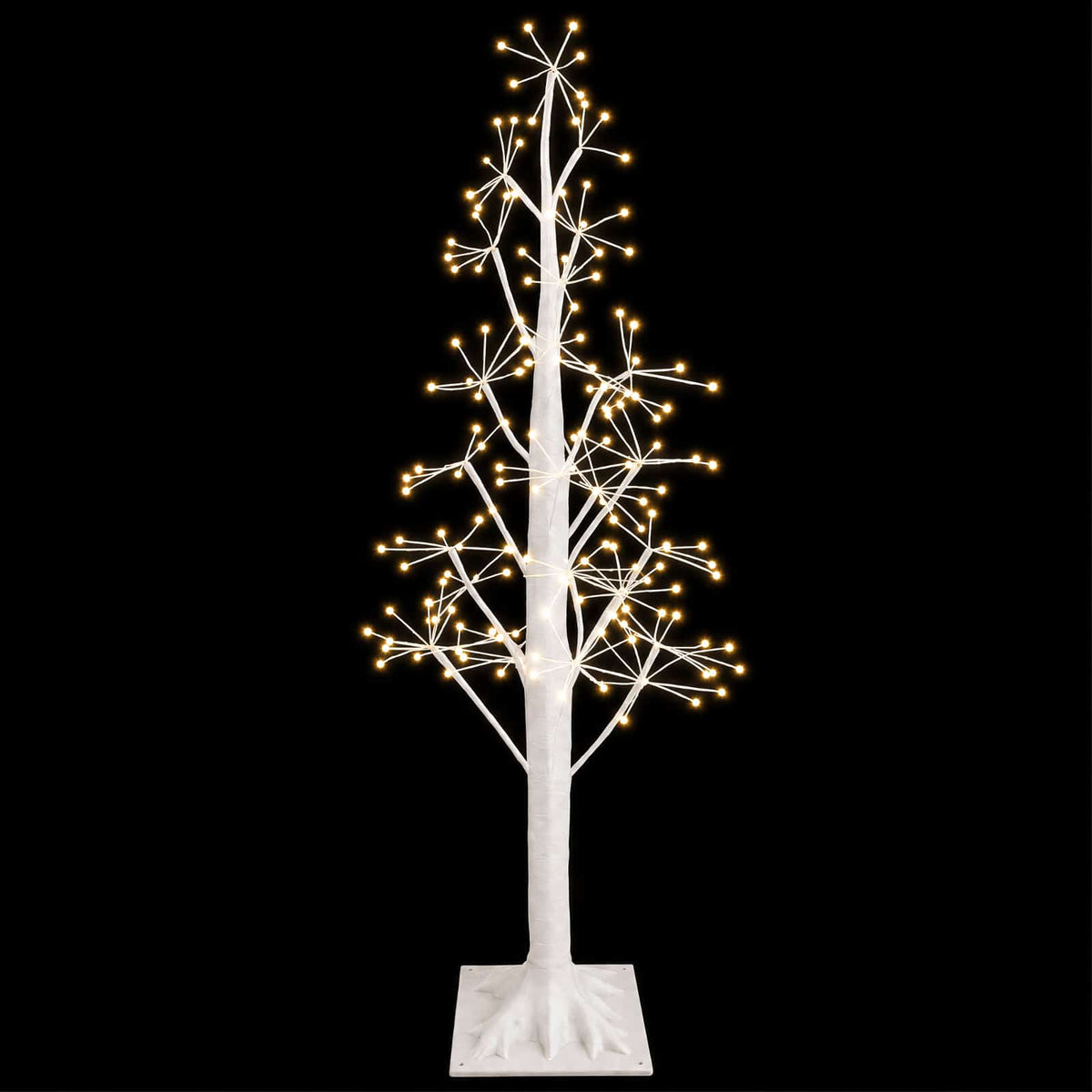 Starburst Christmas Tree White 17 x 17 x 120 cm Plastic