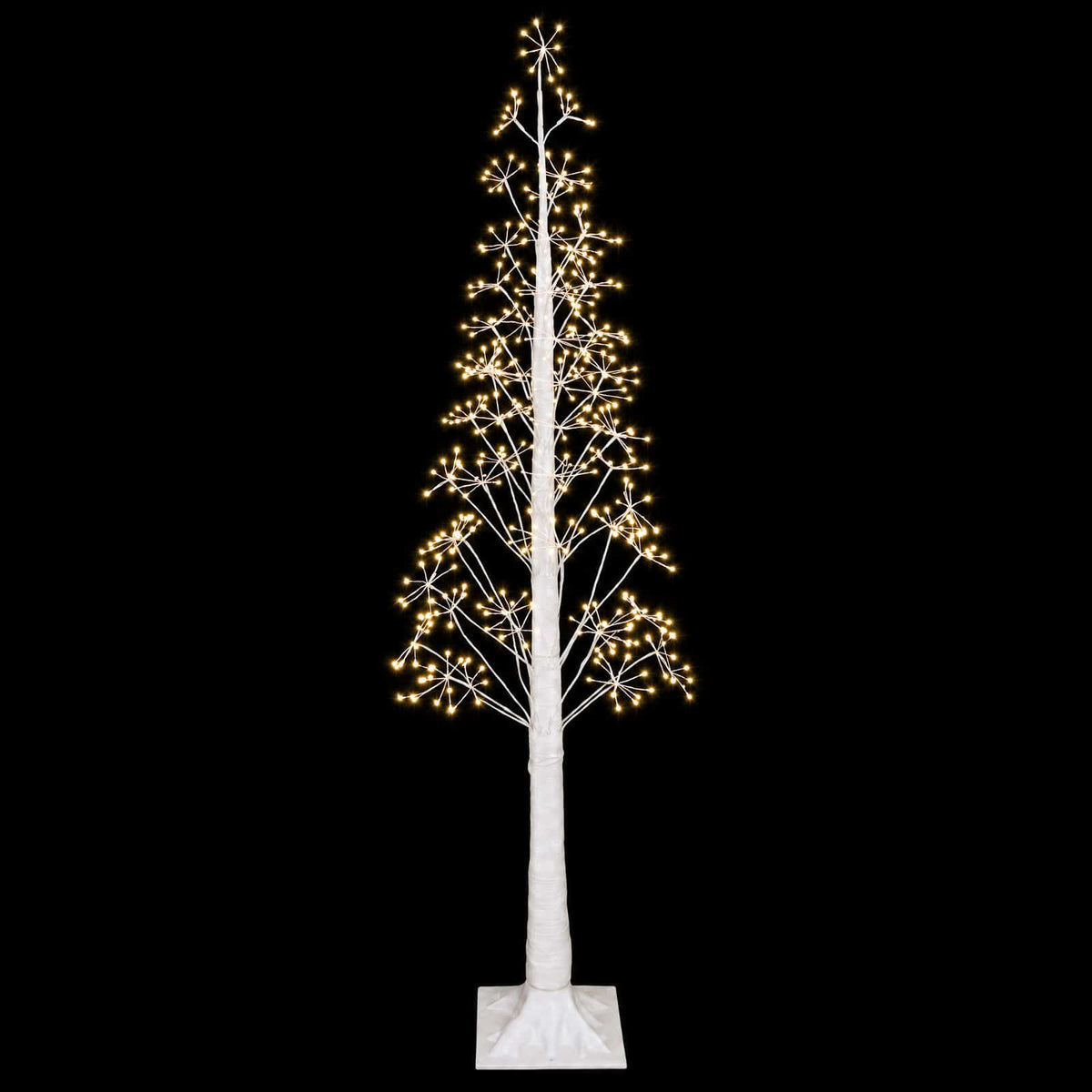 Starburst Christmas Tree White 180 cm Plastic 432 LEDs