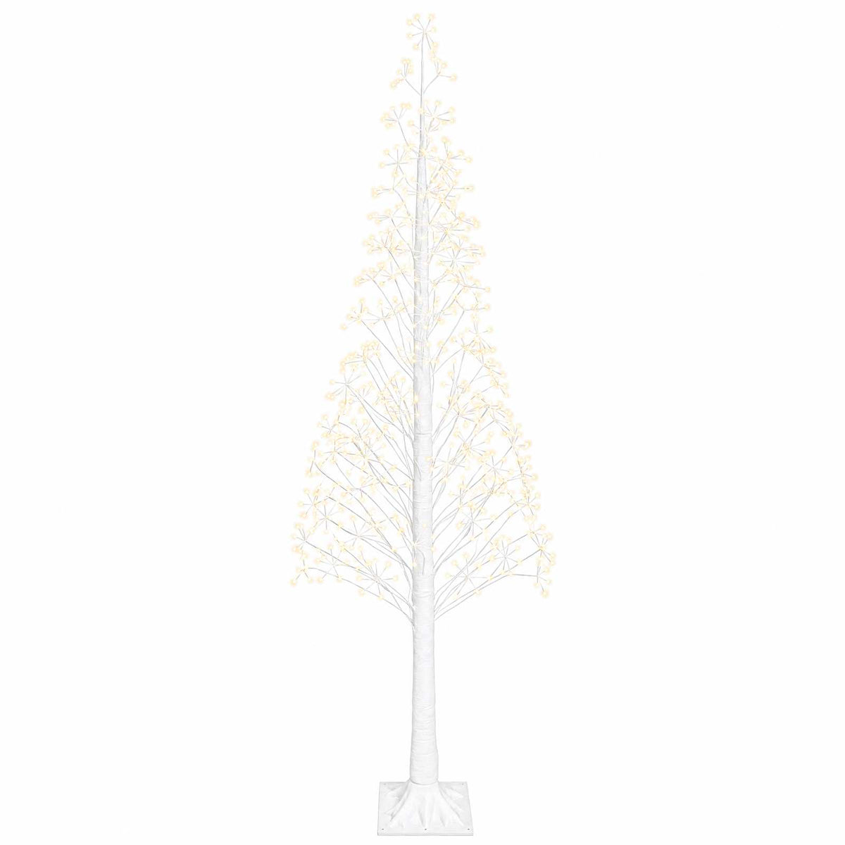 Starburst Christmas Tree White 25 x 25 x 240 cm Plastic