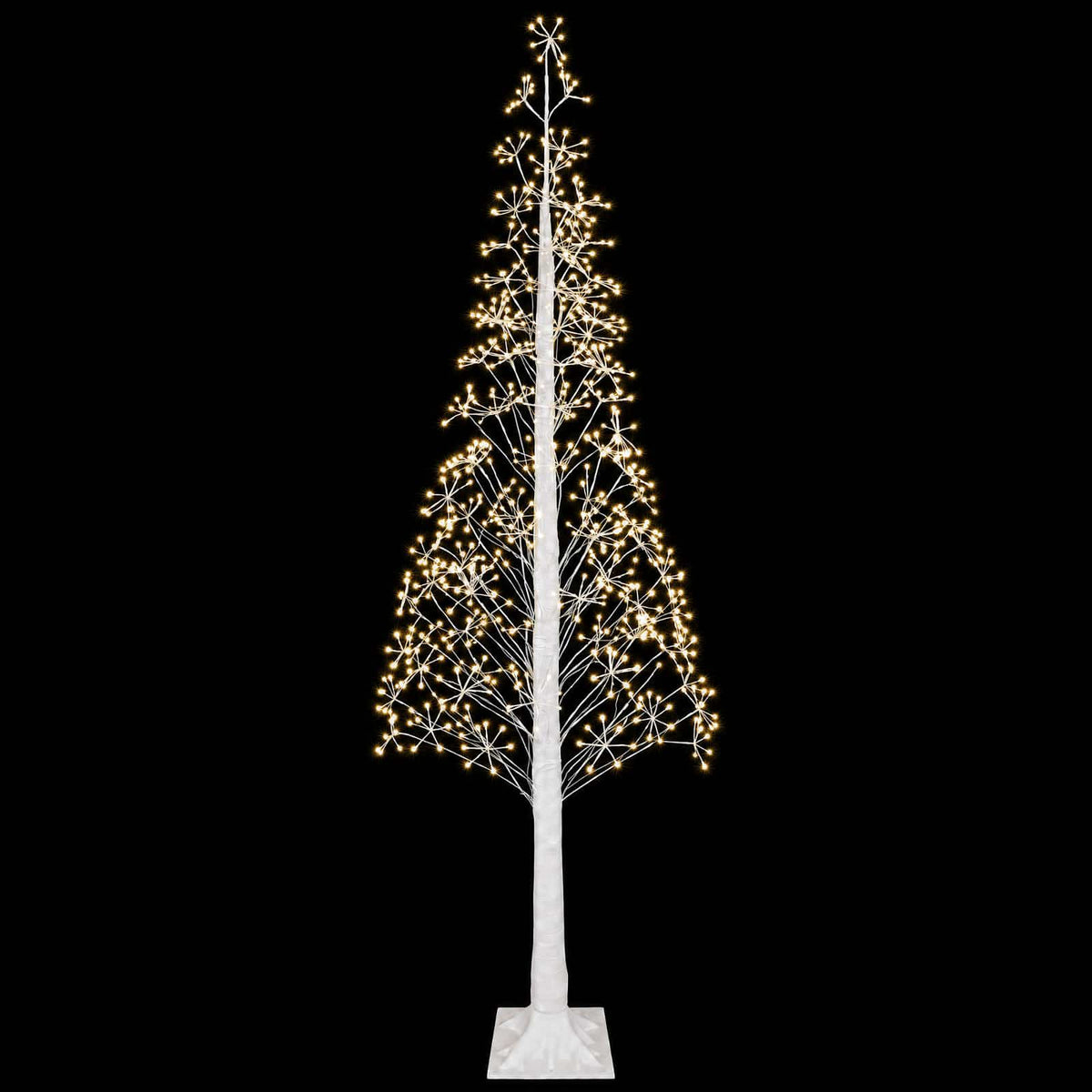Starburst Christmas Tree White 25 x 25 x 240 cm Plastic