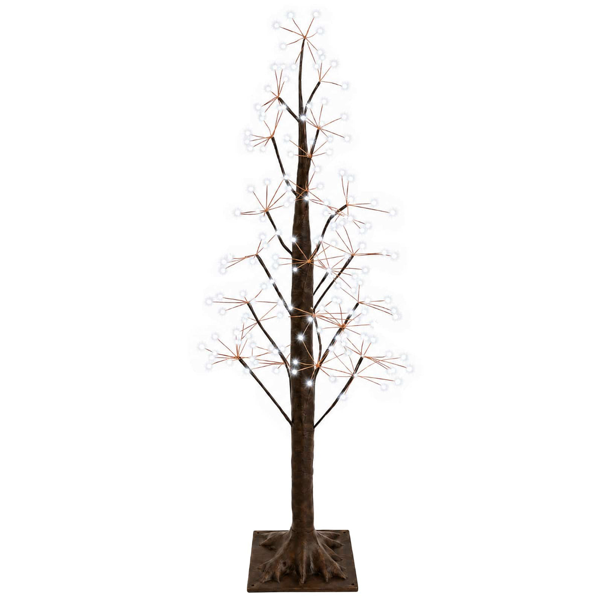 Starburst Christmas Tree Brown 120 cm Plastic 240 LEDs