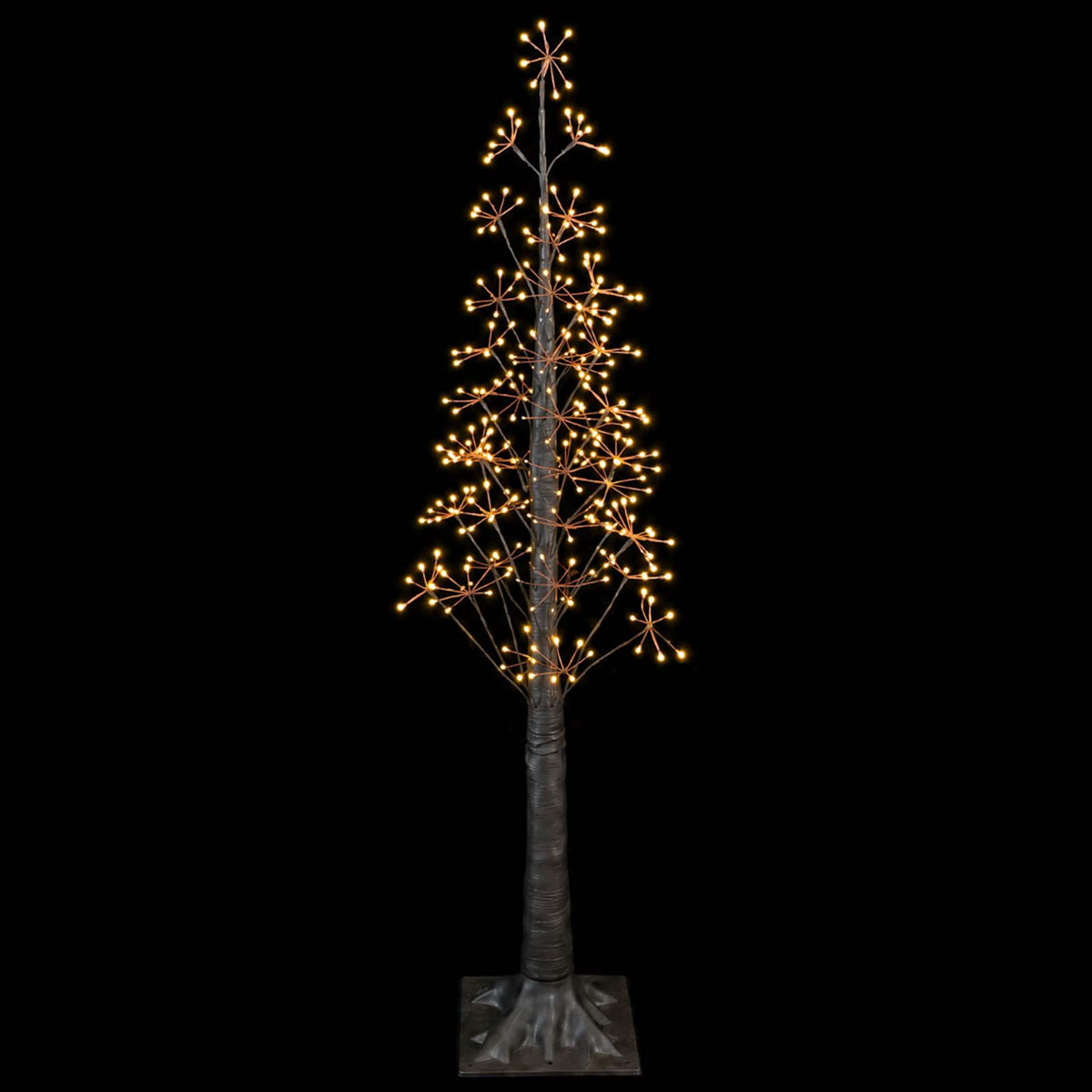 Starburst Christmas Tree Brown 150 cm Plastic 304 LEDs