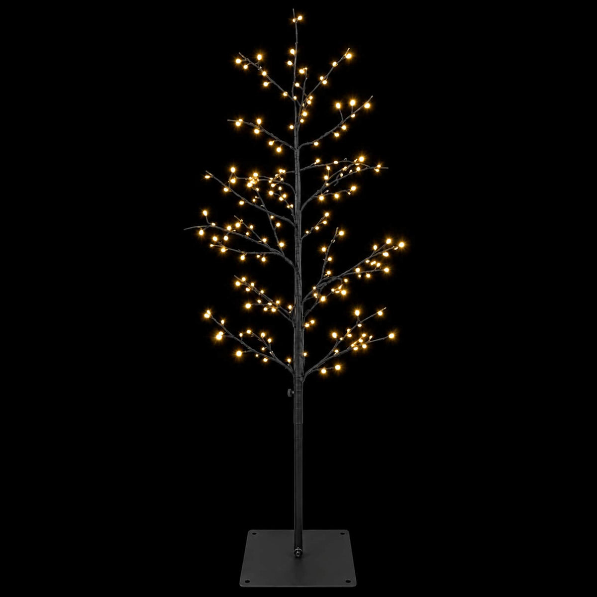 Micro Birch Christmas Tree Black 18 x 18 x 120 cm Steel