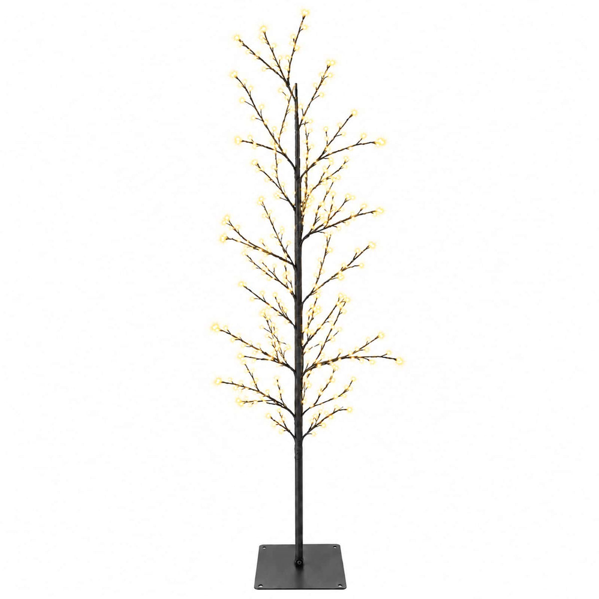 Micro Birch Christmas Tree Black 150 cm Steel 360 LEDs
