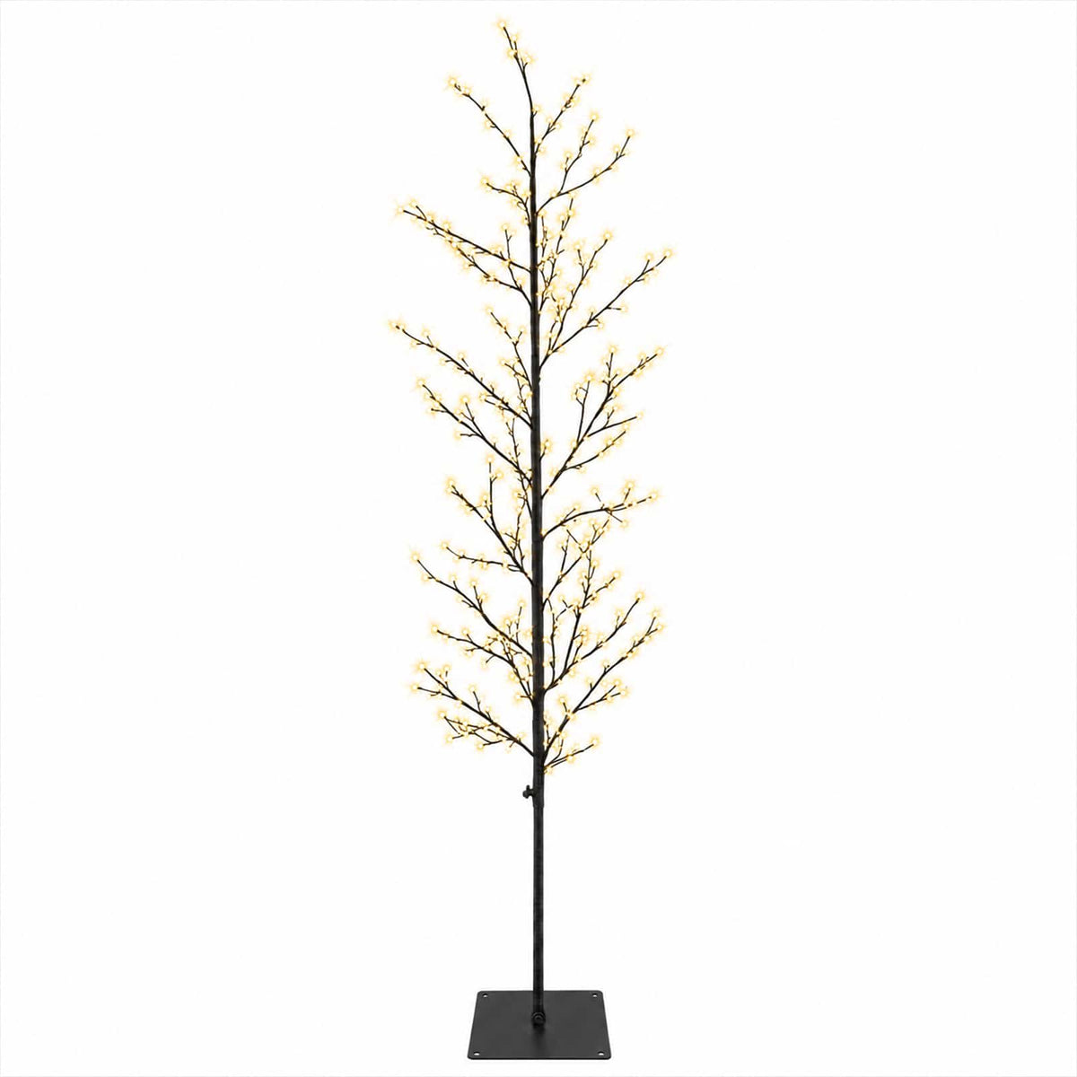 Micro Birch Christmas Tree Black 20 x 20 x 180 cm Steel