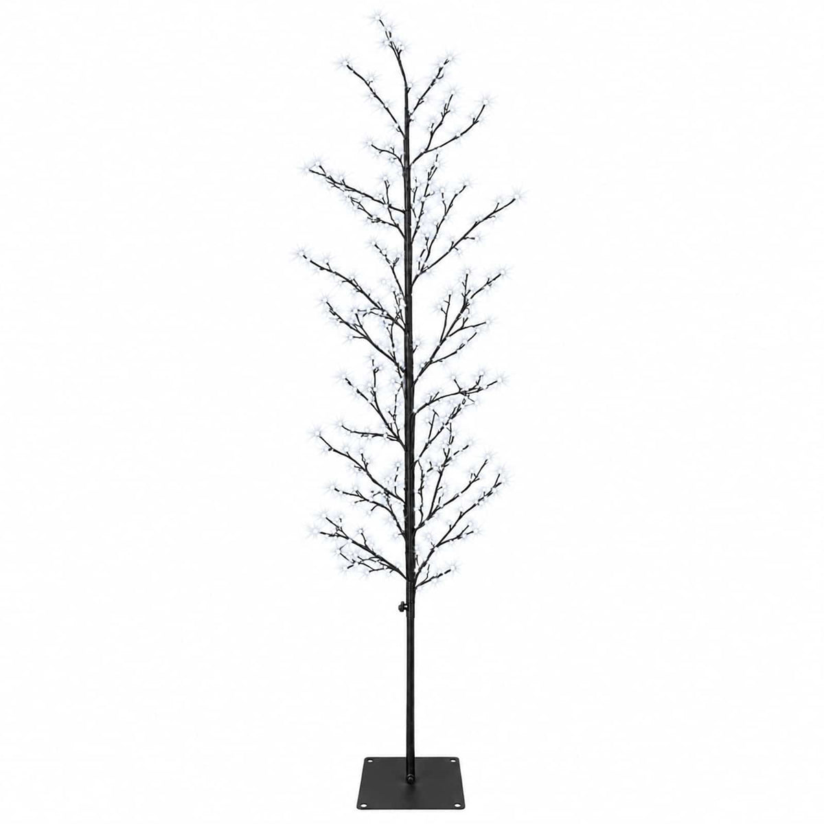 Micro Birch Christmas Tree Black 180 cm Steel 459 LEDs
