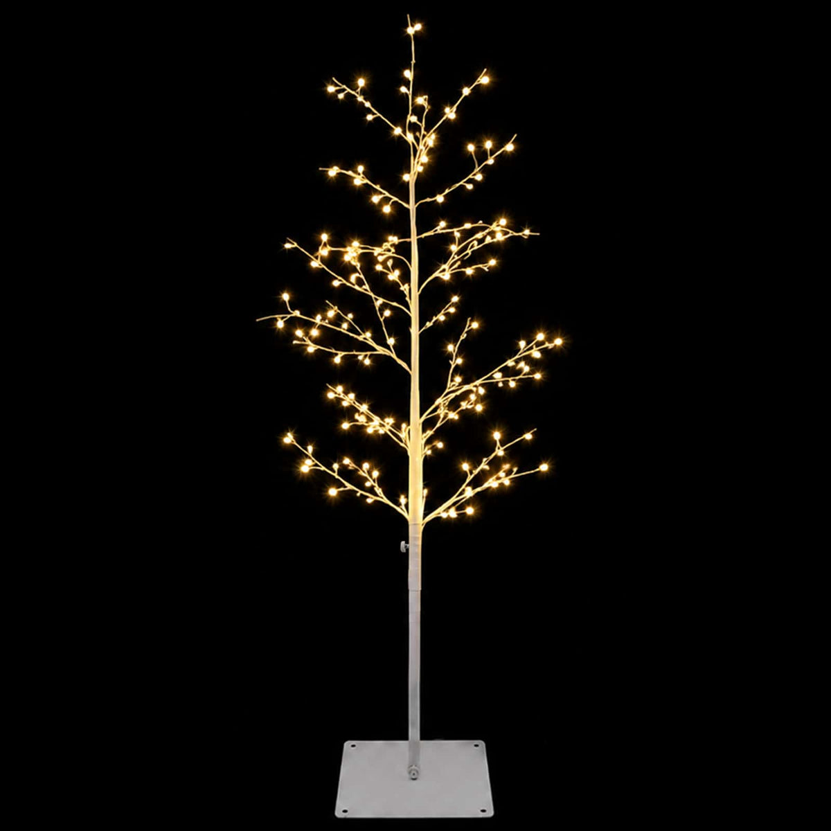 Micro Birch Christmas Tree White 18 x 18 x 120 cm Steel