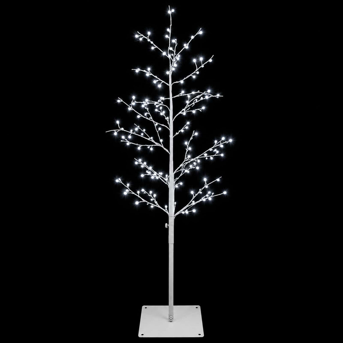 Micro Birch Christmas Tree White 120 cm Steel 279 LEDs