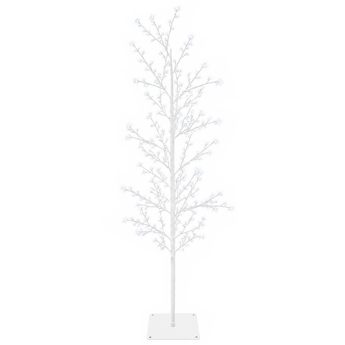 Micro Birch Christmas Tree White 150 cm Steel 360 LEDs
