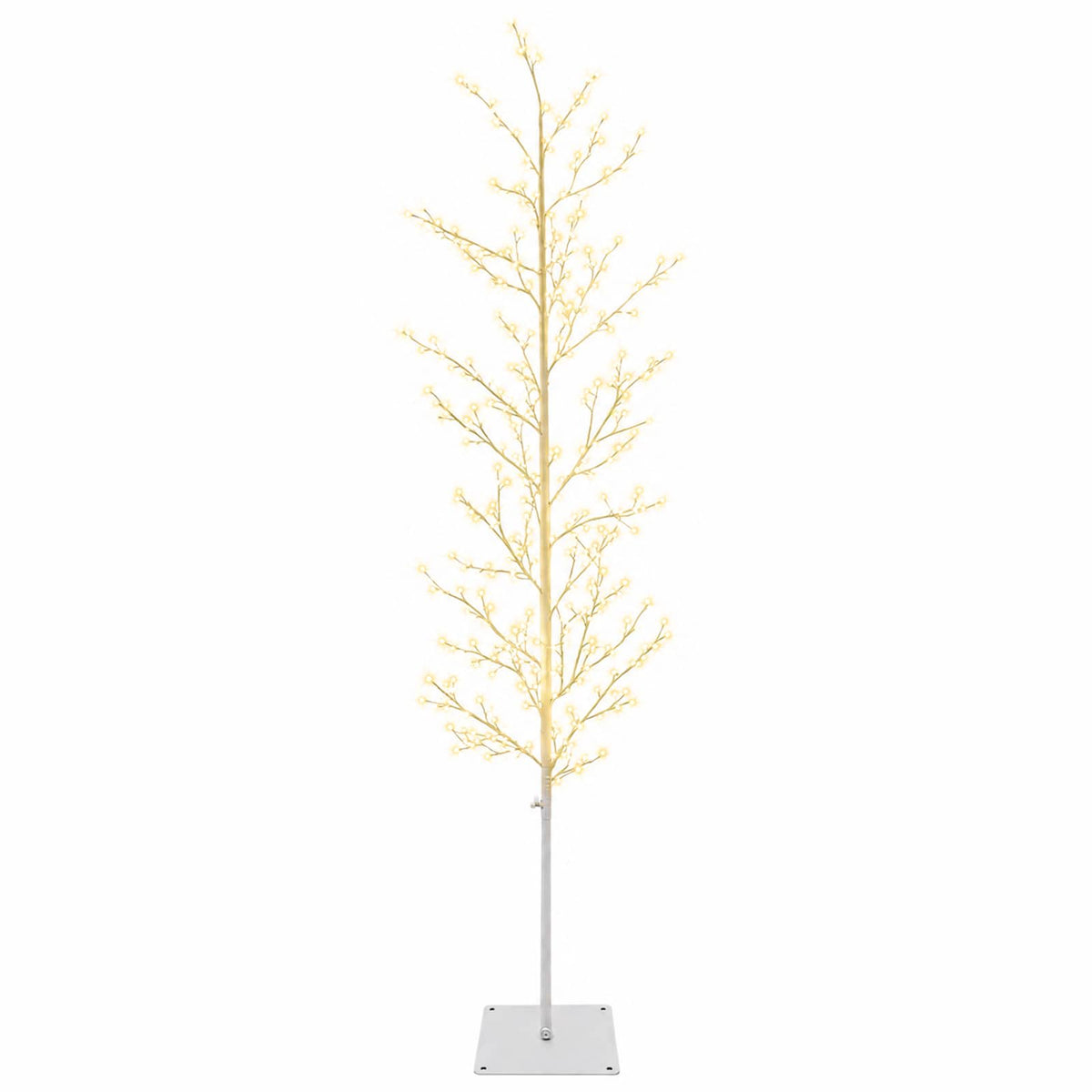 Micro Birch Christmas Tree White 20 x 20 x 180 cm Steel