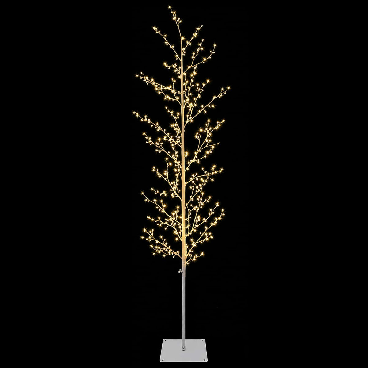 Micro Birch Christmas Tree White 20 x 20 x 180 cm Steel