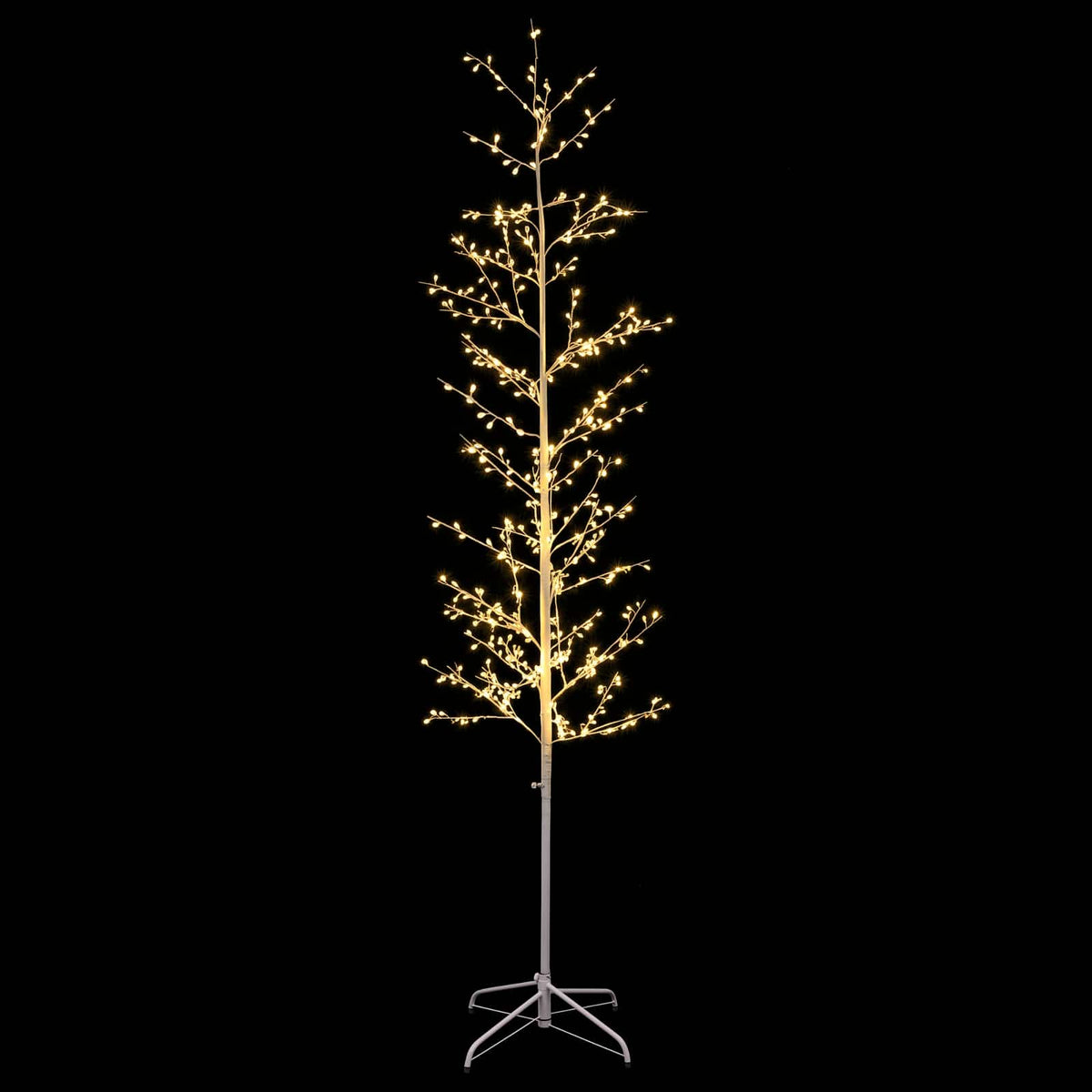 Micro Birch Christmas Tree White 47 x 210 cm Steel 567 LEDs