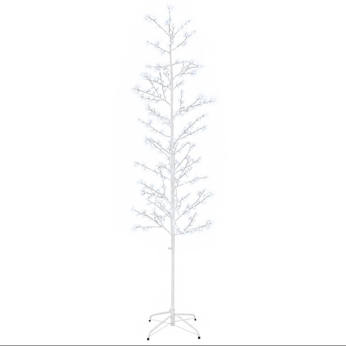 Micro Birch Christmas Tree White 47 x 210 cm Steel 567 LEDs